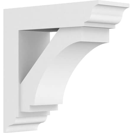 Standard Imperial Architectural Grade PVC Bracket With Traditional Ends, 5W X 14D X 14H